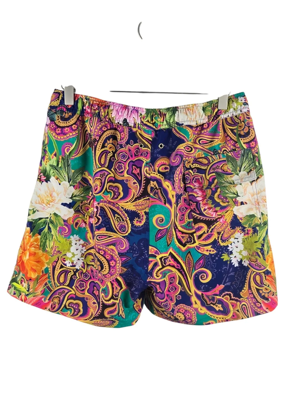 Johnny Was Floral Paisley Swim Trunks Multicolor Size Small